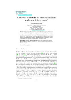A survey of results on random random walks on finite groups
