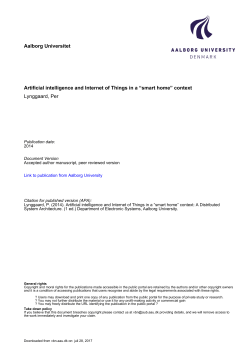 Artificial intelligence and Internet of Things in a