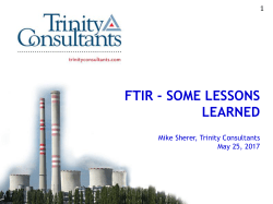 4. FTIR Lessons Learned Trinity