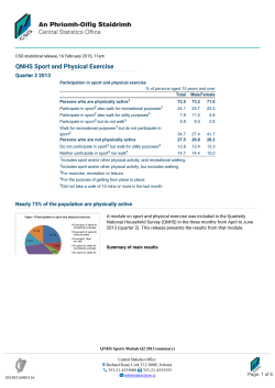 QNHS Sport and Physical Exercise