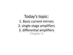 current mirrors and single