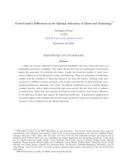 Cross-Country Differences in the Optimal Allocation of Talent and