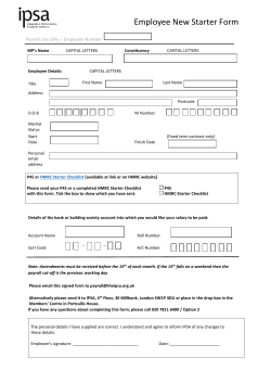 Employee New Starter Form