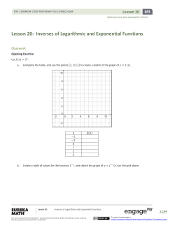 Precalculus Module 3, Topic C, Lesson 20: Student