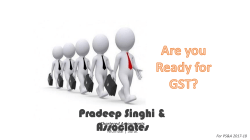 Input Tax Credits (ITC)