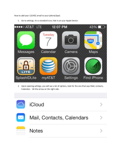 How to add your LSUHSC email to your iphone/ipad. Go to settings