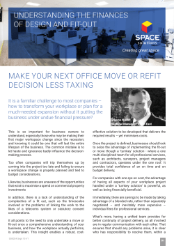 make your next office move or refit decision less