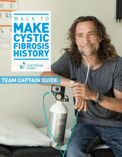 team captain guide - Cystic Fibrosis Canada