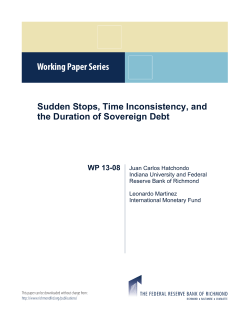 Sudden Stops, Time Inconsistency, and the Duration of Sovereign