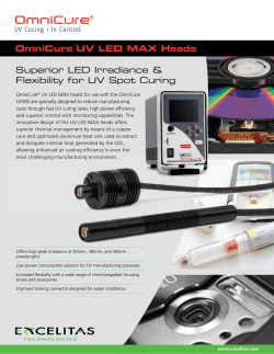 OmniCure UV LED Max Heads Brochure
