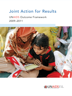 Joint Action for Results: UNAIDS Outcome Framework 2009&ndash;2011
