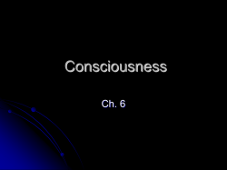 Chapter 6 - Consciousness