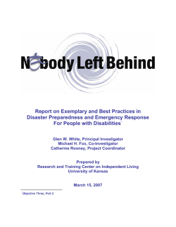 Nobody Left Behind - The University of Kansas