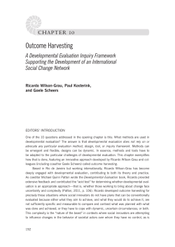 Outcome Harvesting