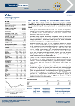 Post results note Hold Don`t rule out a recovery, but beware of the
