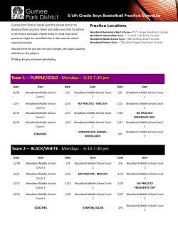Boys 56 Practice - Game Schedule.pub