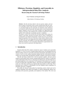 Efficiency, Precision, Simplicity, and Generality in