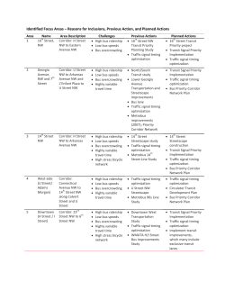 Identified Focus Areas &ndash; Reasons for Inclusions, Previous Action