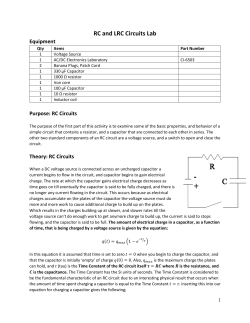 RC and LRC Circuits