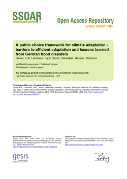 A public choice framework for climate adaptation