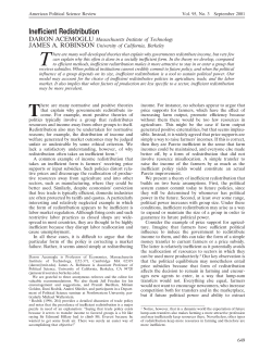 Inefficient Redistribution - Scholars at Harvard