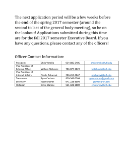 The next application period will be a few weeks before the end of the
