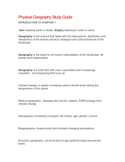 A study guide for CHAPTER 1
