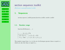 section sequence toolkit