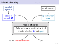 Model checking parallel system requirements abstract model M