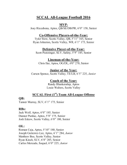 SCCAL All-League Football 2016