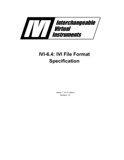 IVI File Format Specification