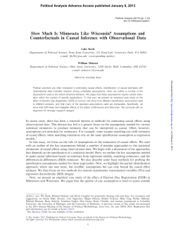 Assumptions and Counterfactuals in Causal