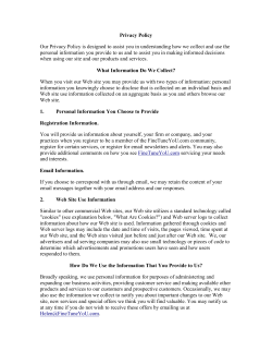 Privacy Policy - Fine Tune You