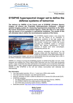 SYSIPHE hyperspectral imager set to define the defense