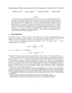 Randomized Data Structures for the Dynamic Closest