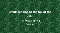 Prague Spring and Detente