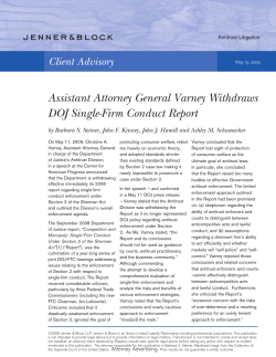 Assistant Attorney General Varney Withdraws DOJ Single