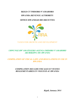 ikigo cy‟imisoro n‟amahoro rwanda revenue authority