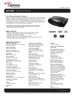 GT720 - GameTime Projector