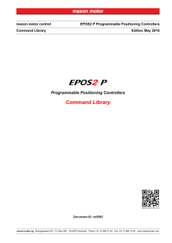 EPOS2 P Command Library