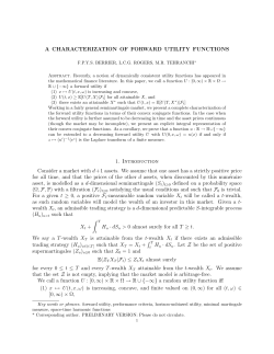 A characterization of forward utility functions.
