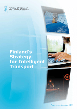 Finland`s Strategy for Intelligent Transport