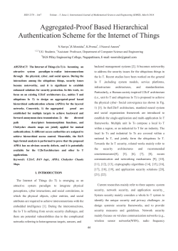 Aggregated-Proof Based Hierarchical Authentication Scheme for the