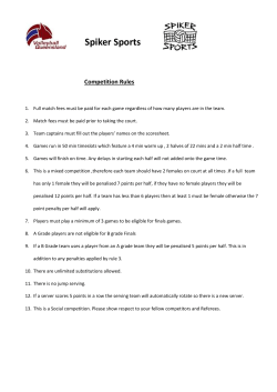 Spiker Sports Somerville Rules