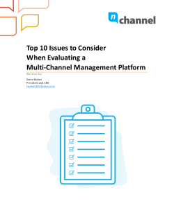 Top 10 Issues to Consider When Evaluating a Multi