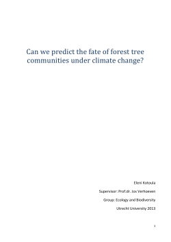 Can we predict the fate of forest tree communities under climate