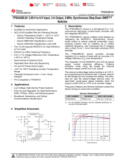 TPS54388-Q1 2.95-V To 6-V Input, 3-A Output