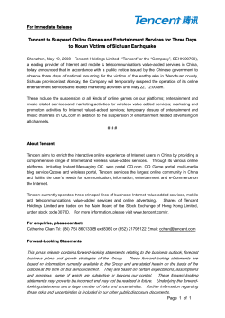 Tencent to suspend online games and entertainment services for