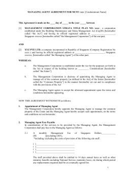 a copy of the MA Agreement