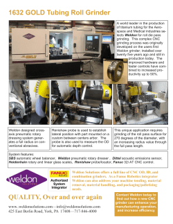 1632 GOLD Tubing Roll Grinder Case Study